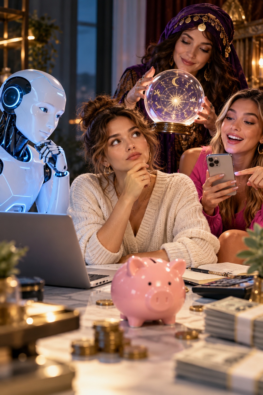 Choosing Financial Advice AI Astrology or Social Media