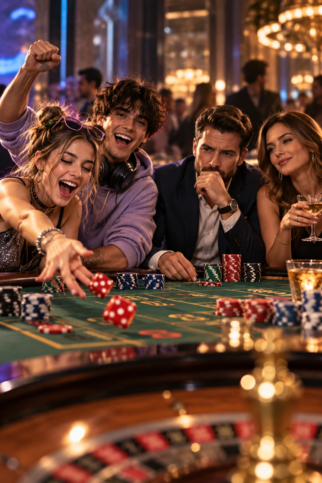 Gen Z and Millennials Generational High Stakes Casino Showdown