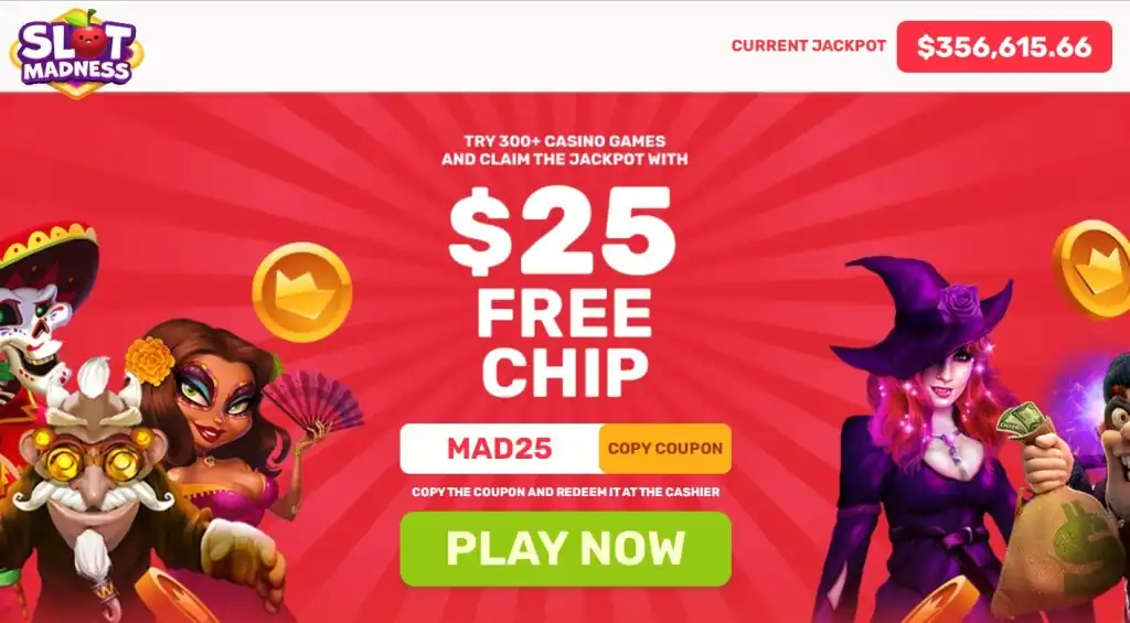 SlotMadness Casino gives