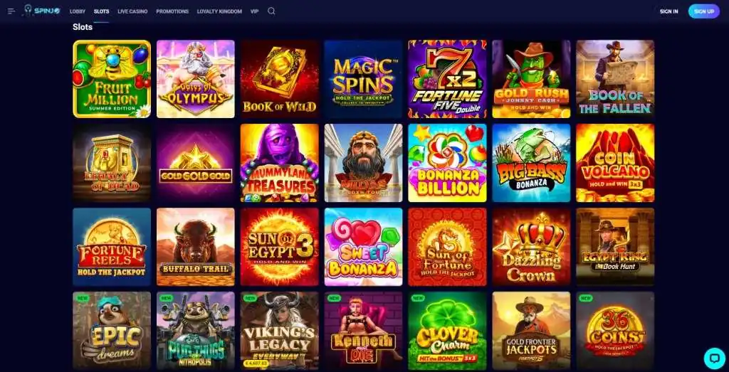 Spinjo Casino gives