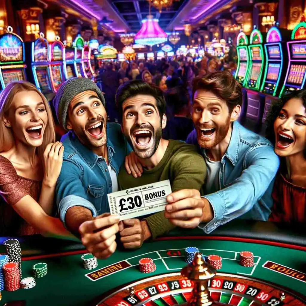 Lucky people get £30 free no deposit from casinos analyzer