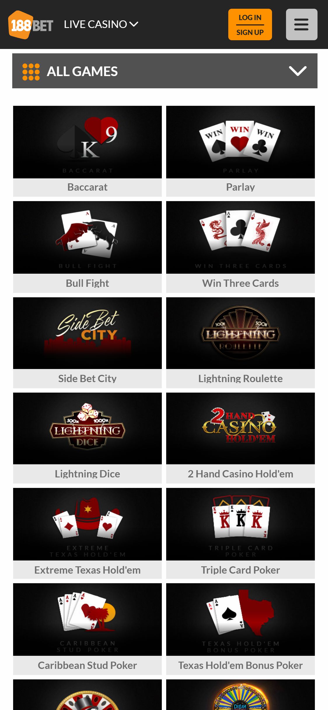 188 Bet Casino Mobile Live Dealer Games Review