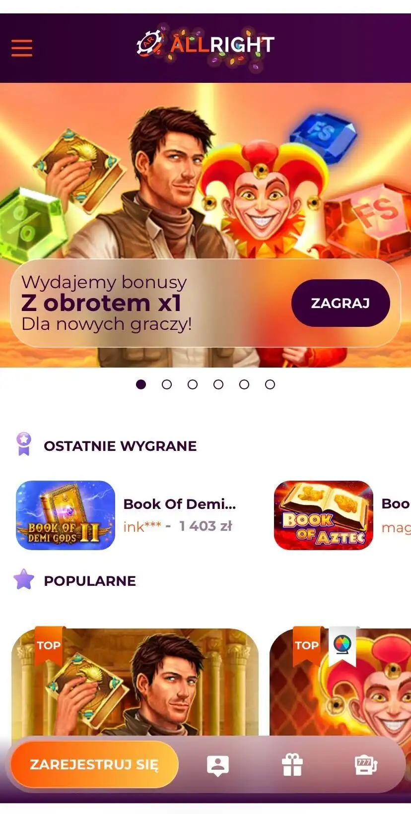 All Right Casino Mobile Review
