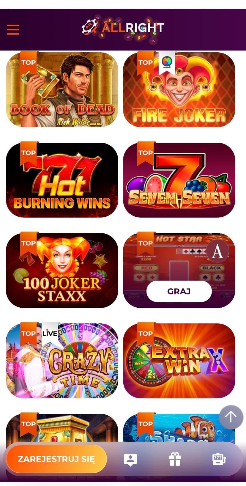 All Right Casino Mobile Review