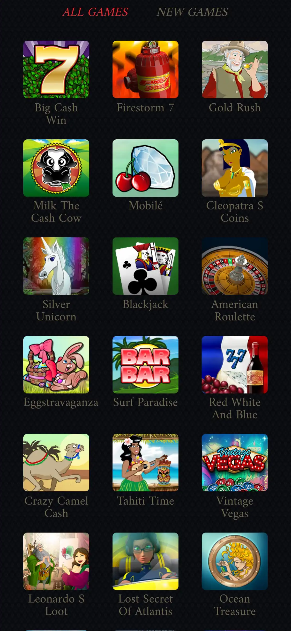 21 Grand Casino Mobile Games Review