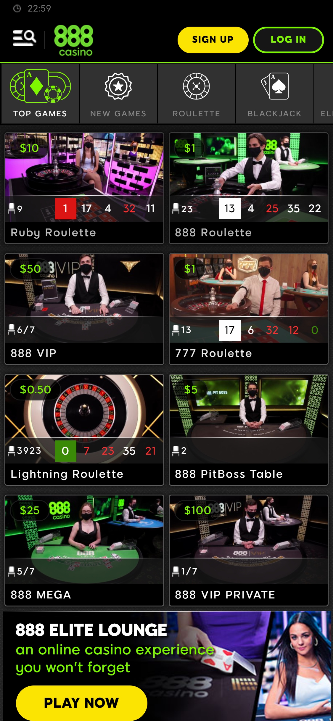 888.com Casino Mobile Live Dealer Games Review