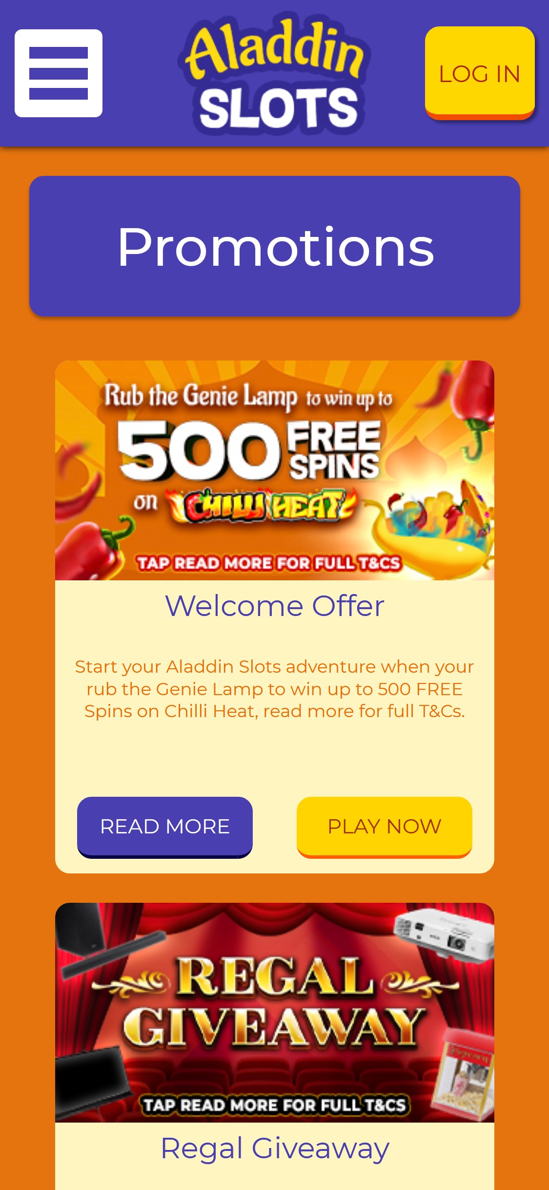 Aladdin Slots Casino Mobile No Deposit Bonus Review