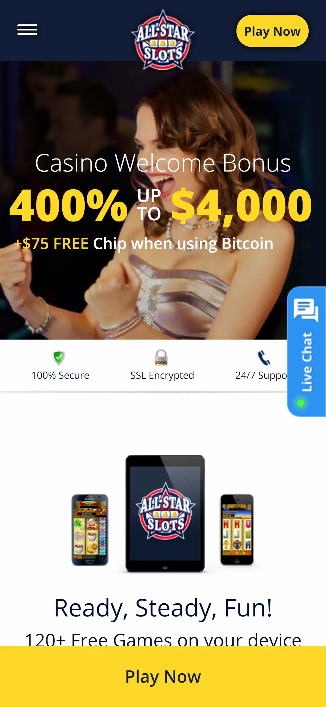 All Star Slots Casino Mobile Review