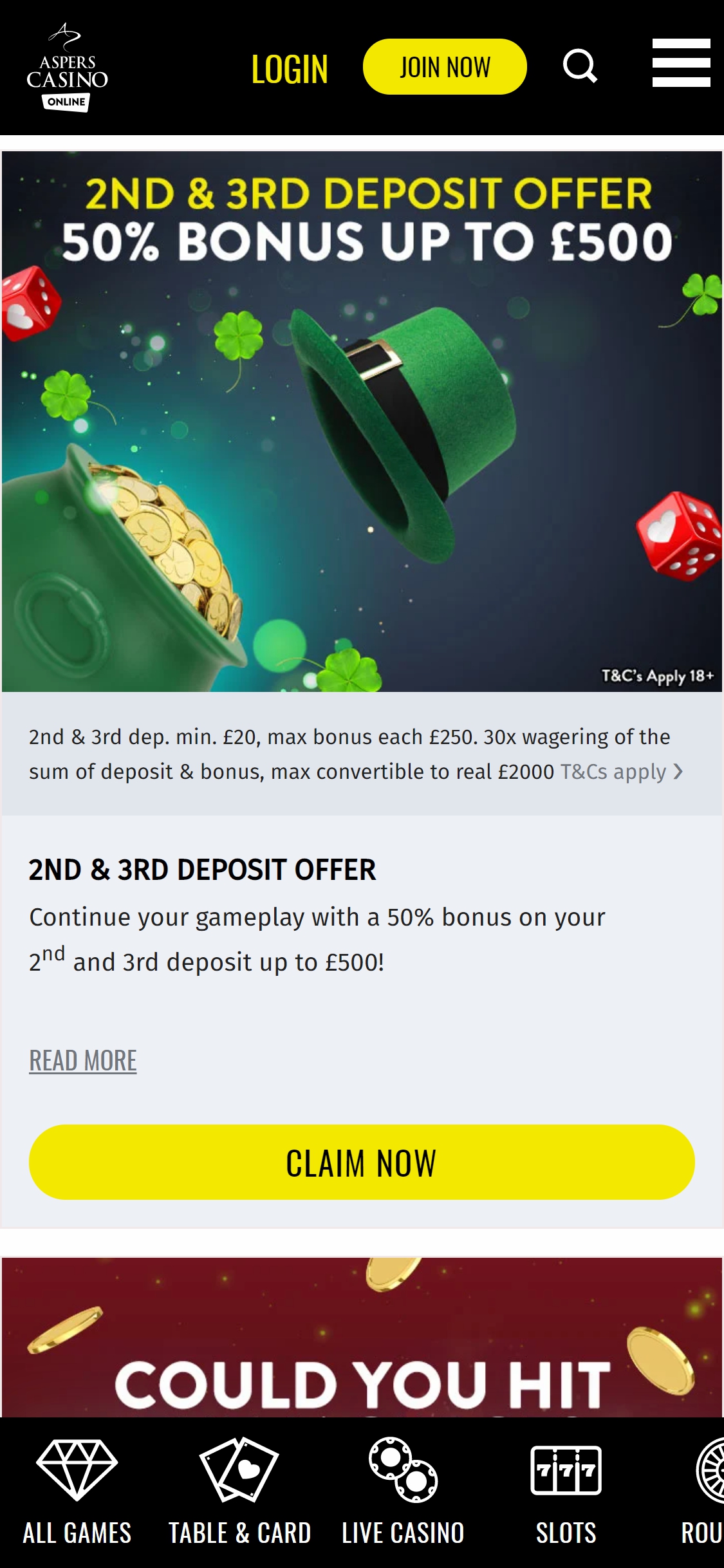 Aspers Casino Mobile No Deposit Bonus Review