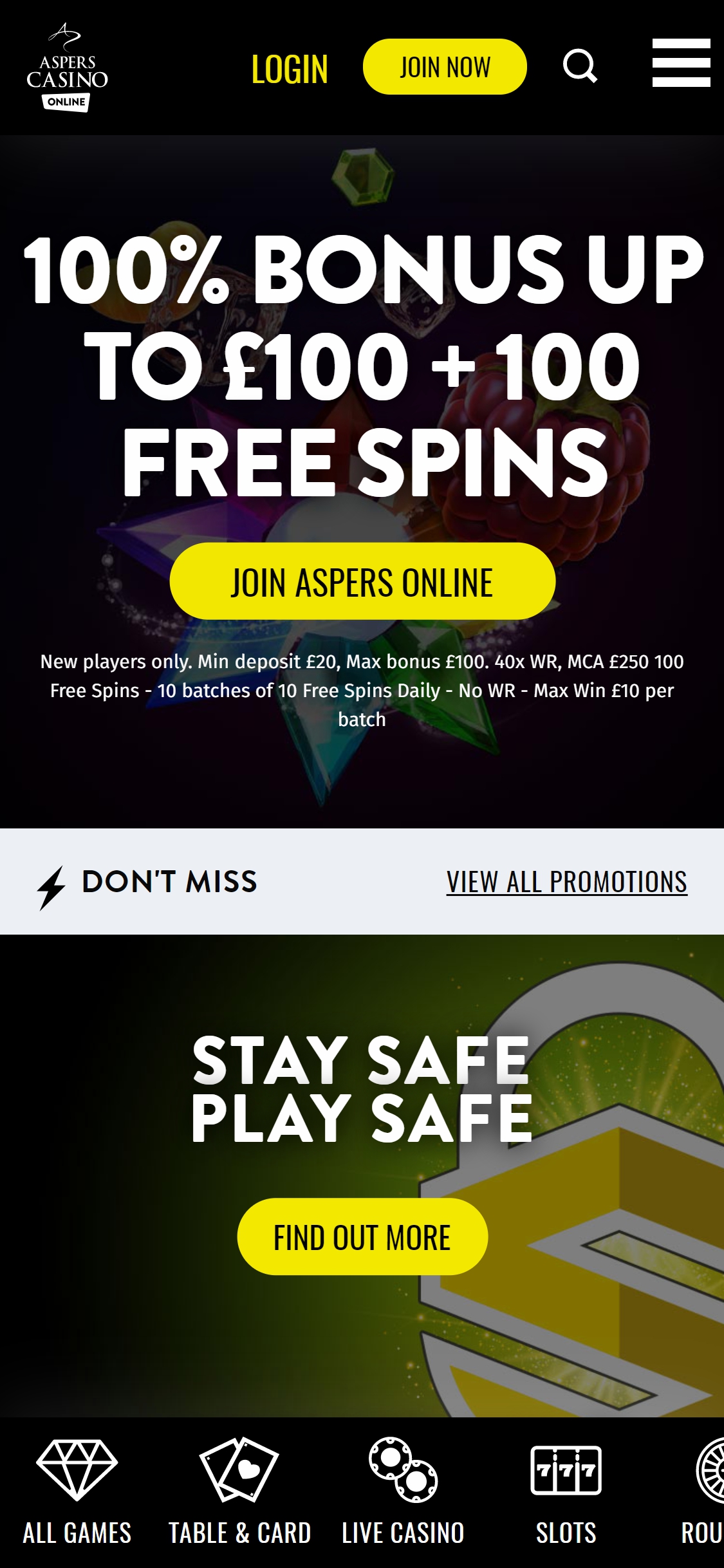 Aspers Casino Mobile Review