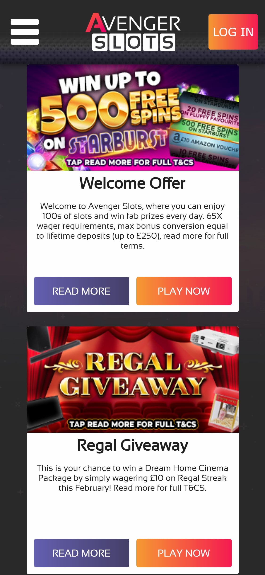 Avenger Slots Casino Mobile No Deposit Bonus Review
