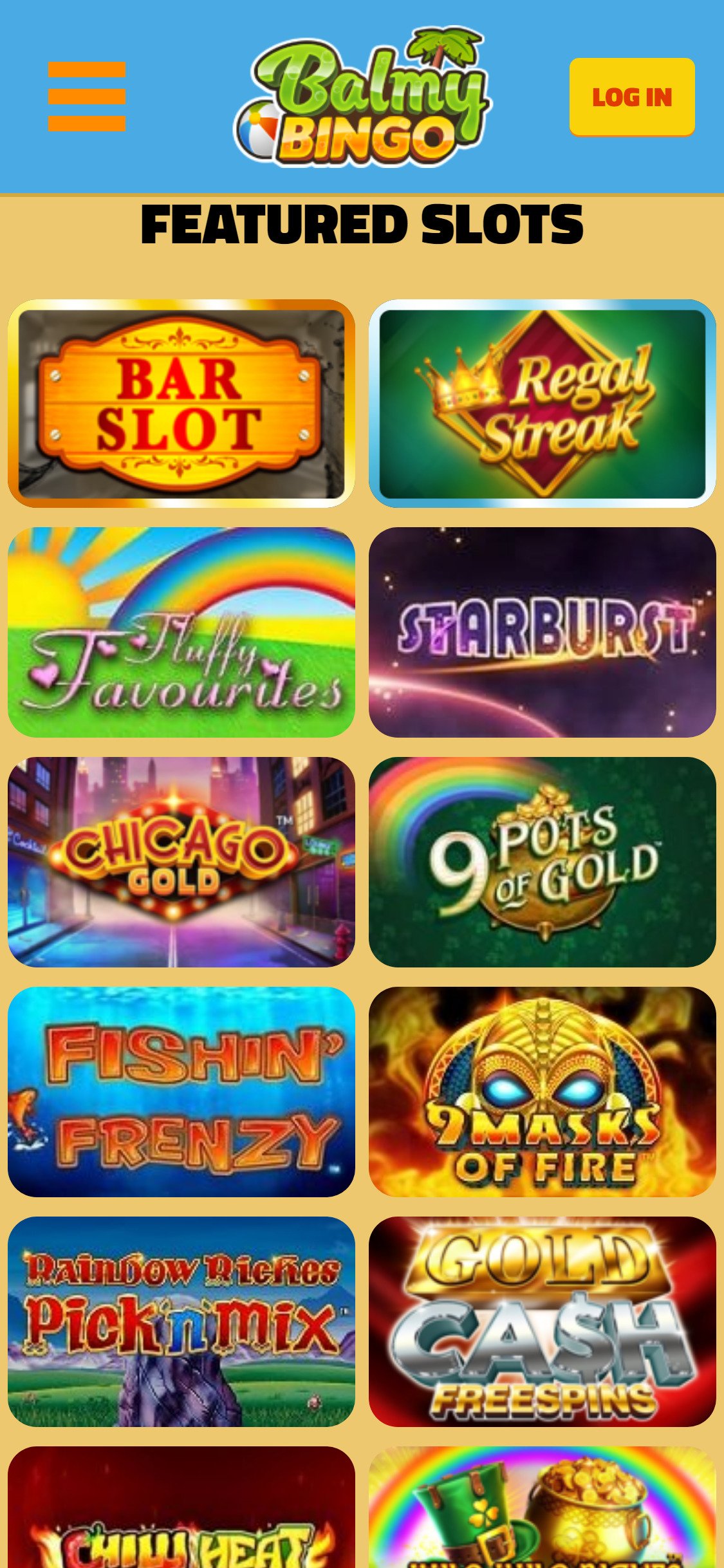 Balmy Bingo Casino Mobile Games Review