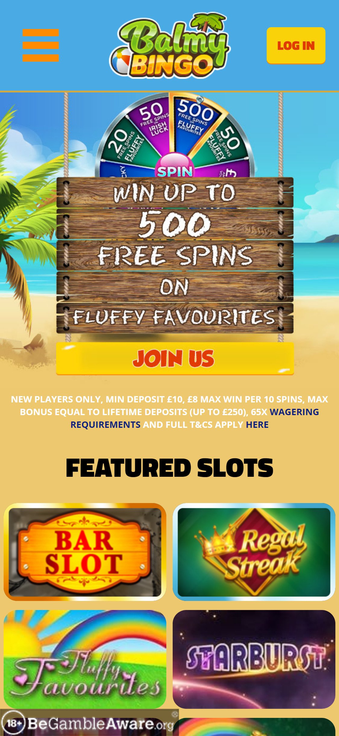 Balmy Bingo Casino Mobile Review