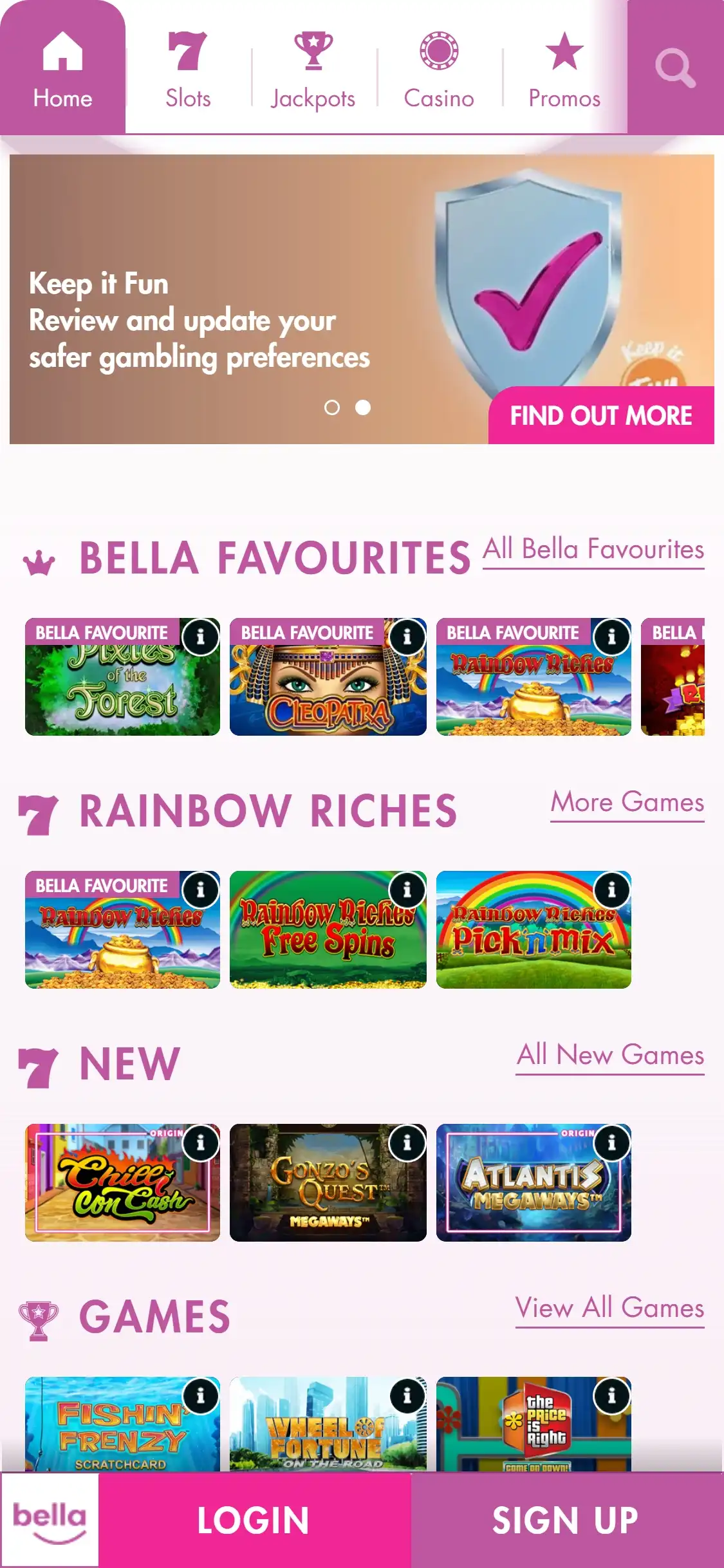 Bella Casino Mobile Review