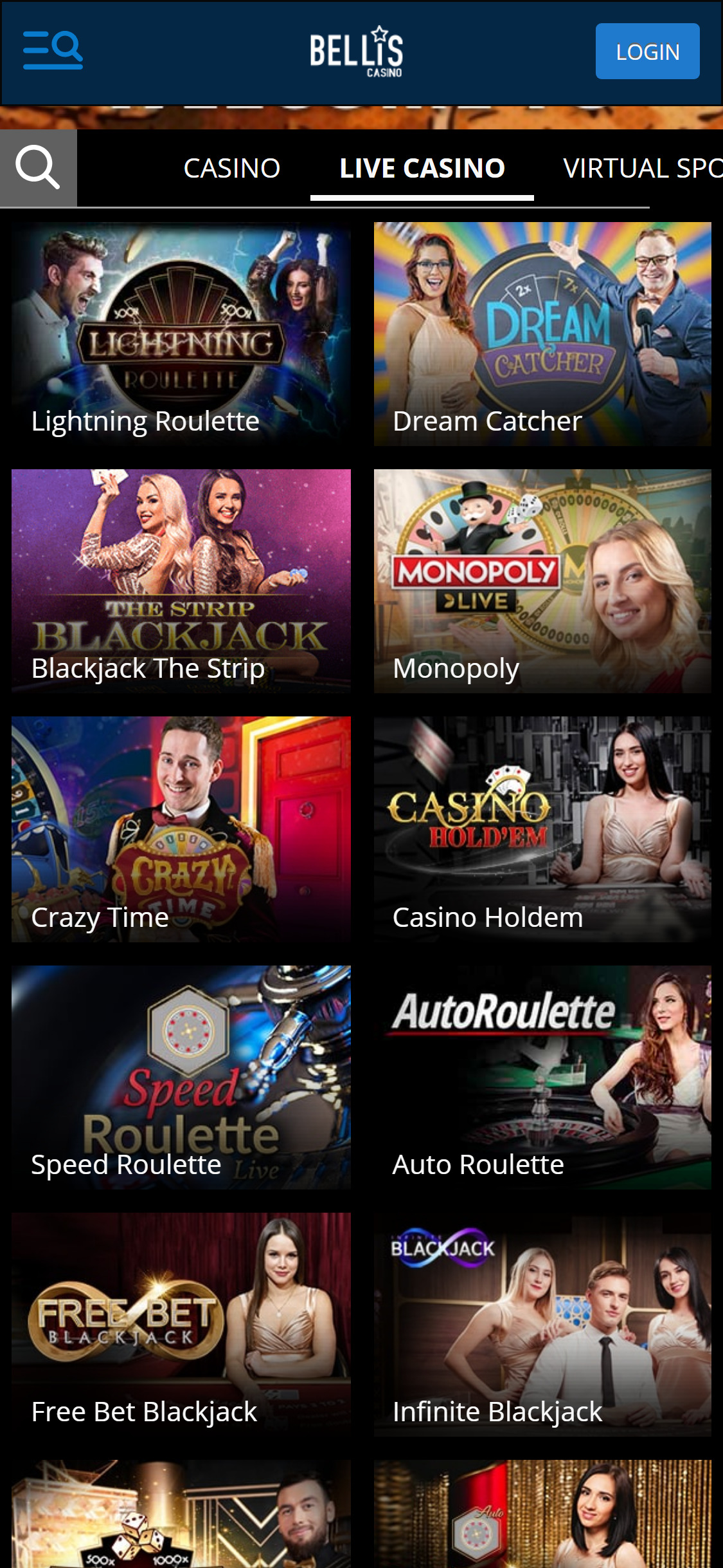 Bellis Casino Mobile Live Dealer Games Review