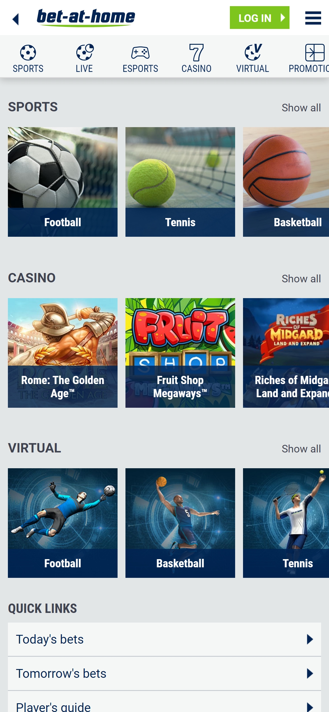 Bet at Home Casino Mobile Review
