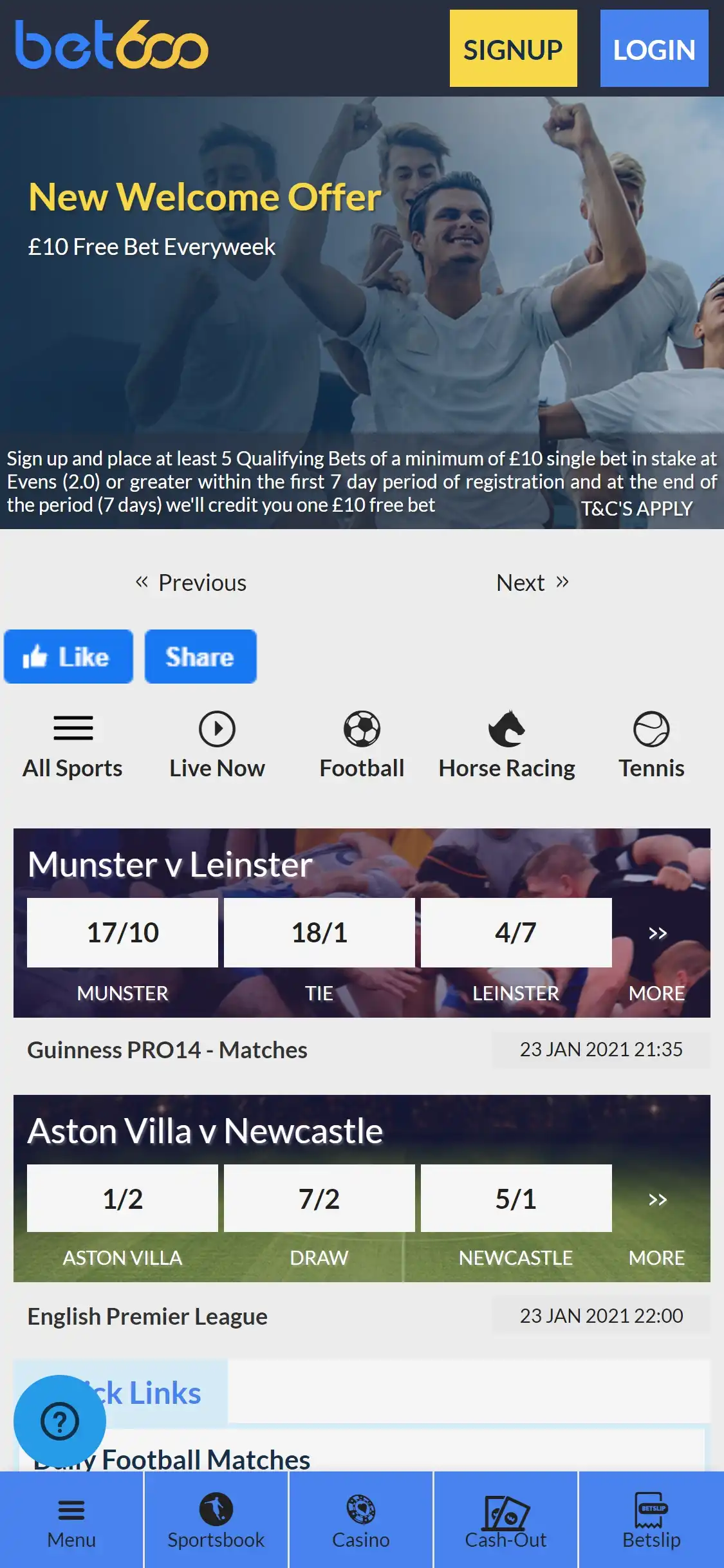 Bet 600 Casino Mobile Review