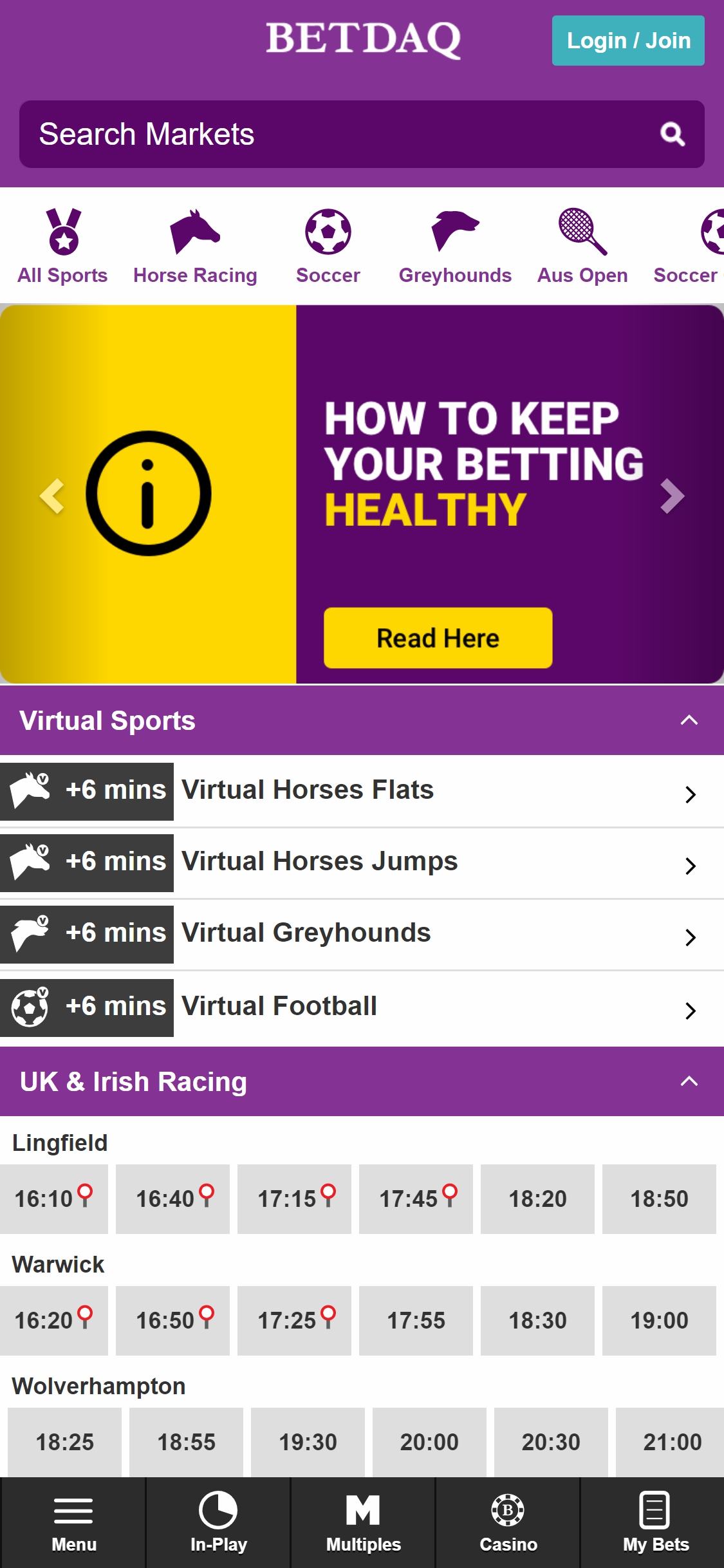 Betdaq Mobile Review