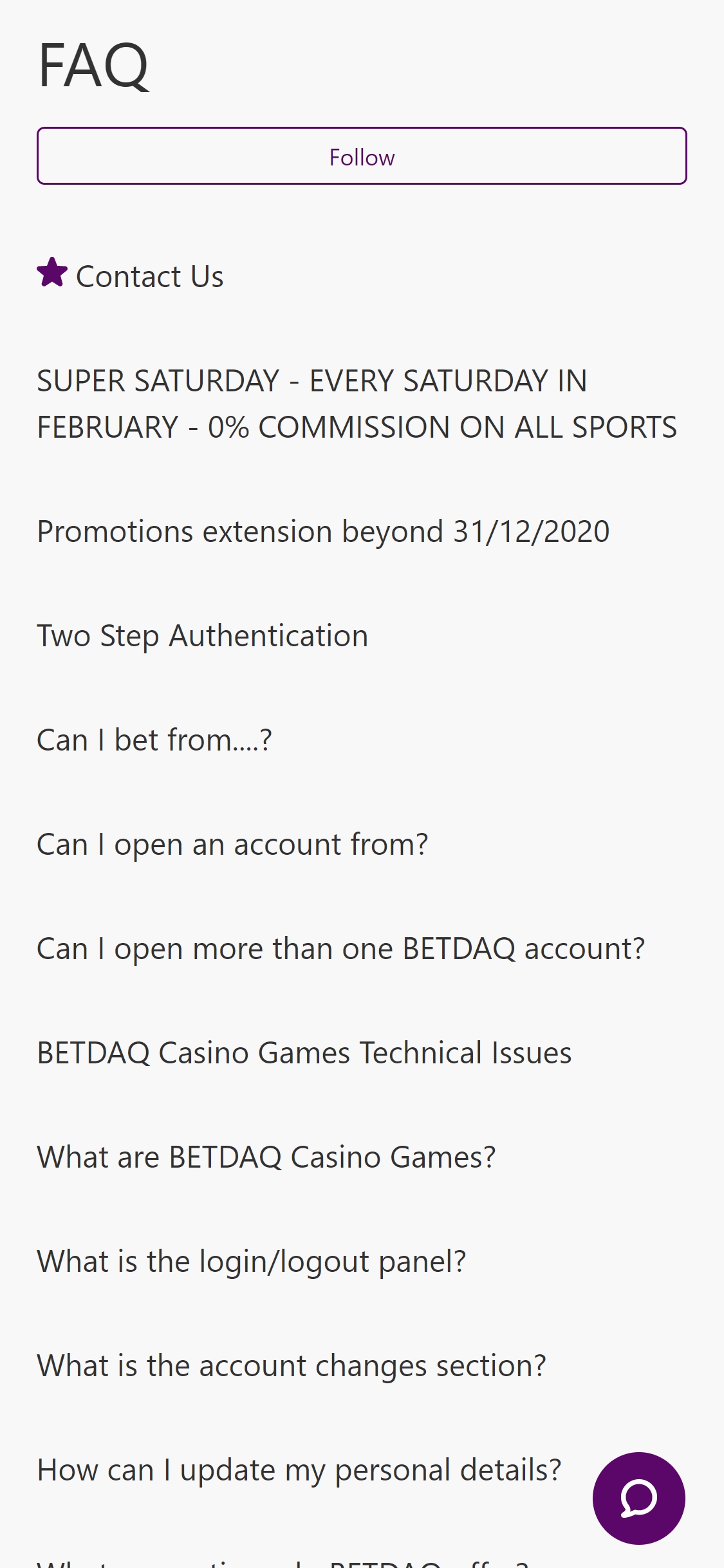 Betdaq Mobile Support Review