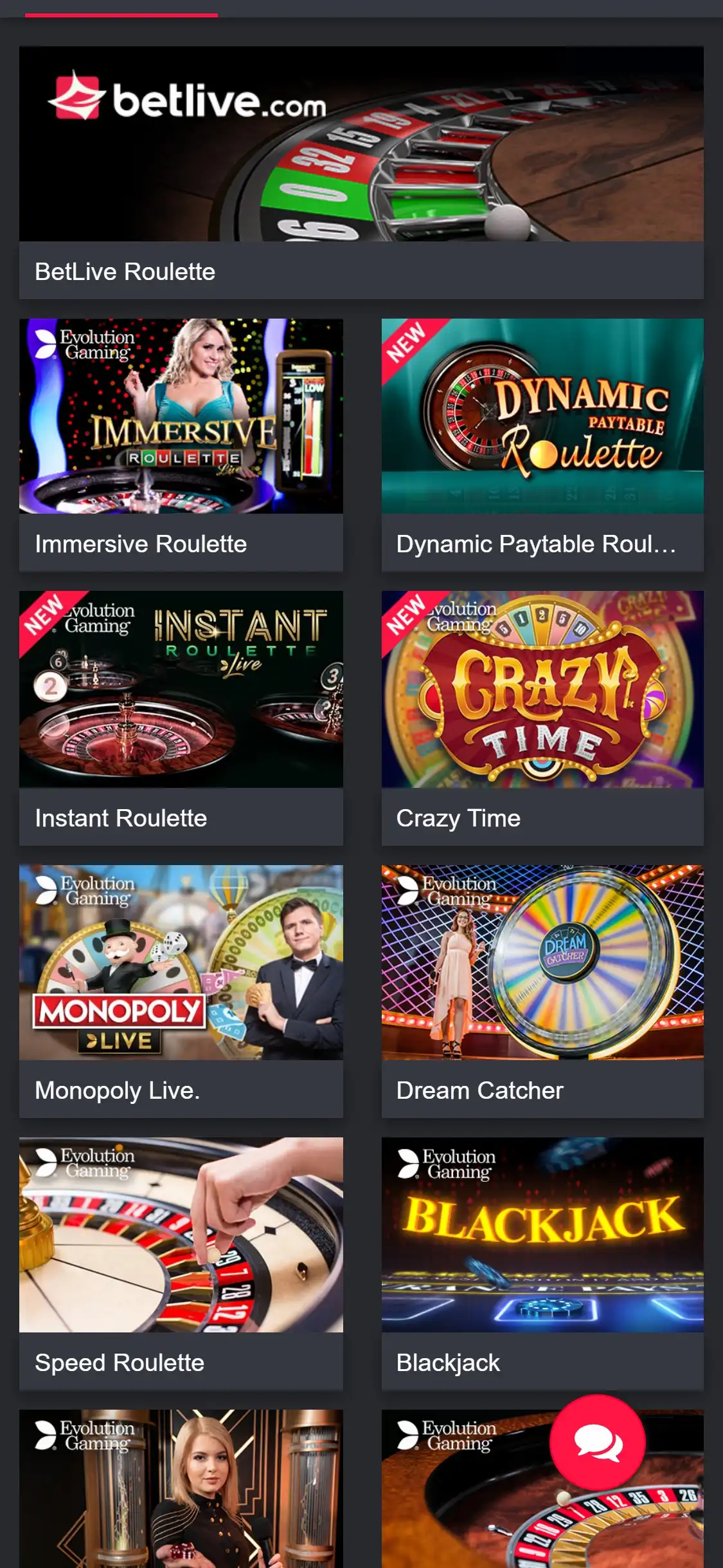 Betlive Mobile Games Review