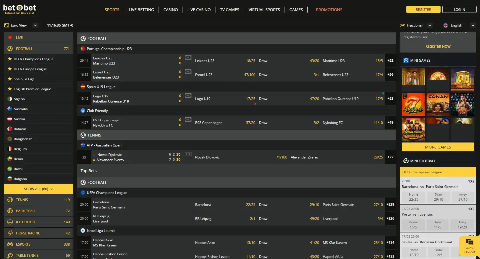 Bet O Bet Casino Betting
