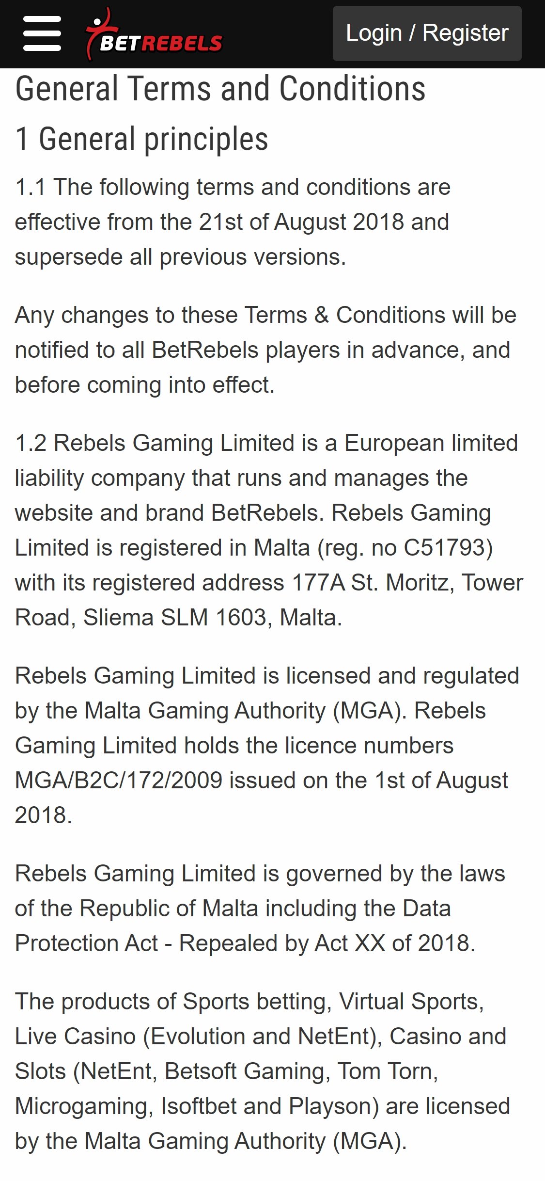 BetRebels Casino Mobile Support Review