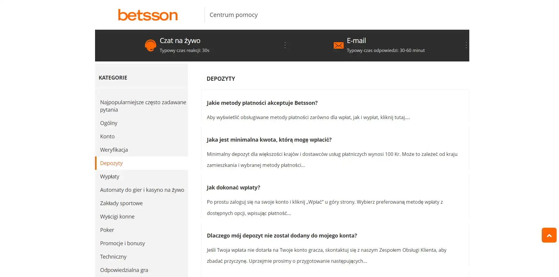 Betsson Review