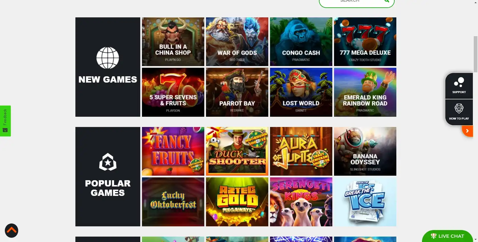 Big 5 Casino Live Dealer Games