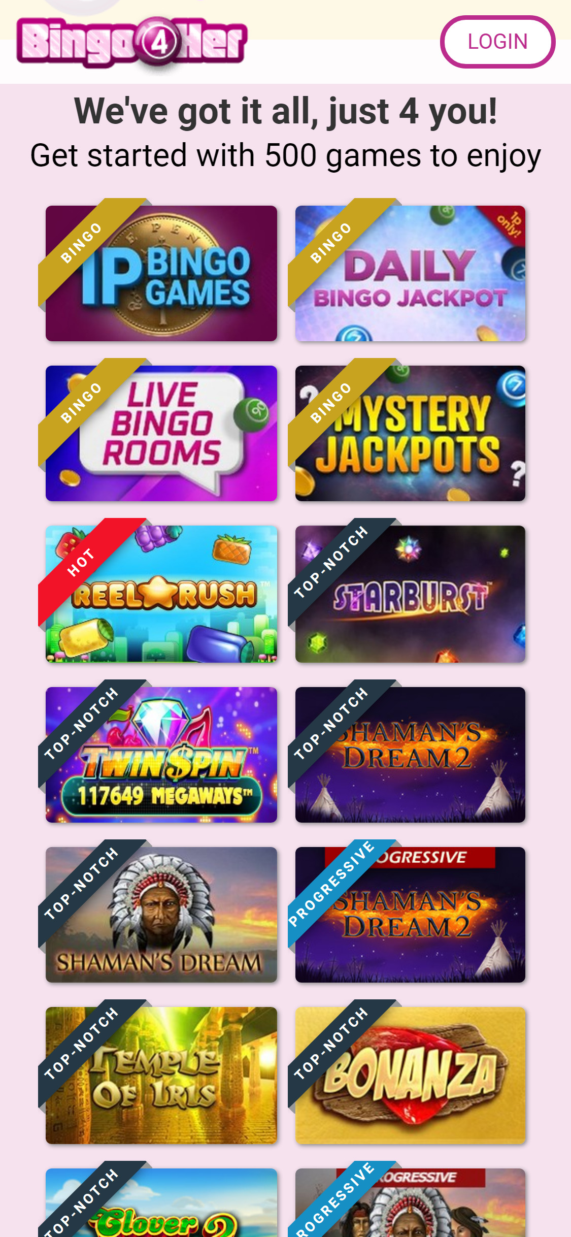 Bingo 4 Her Casino Mobile Games Review