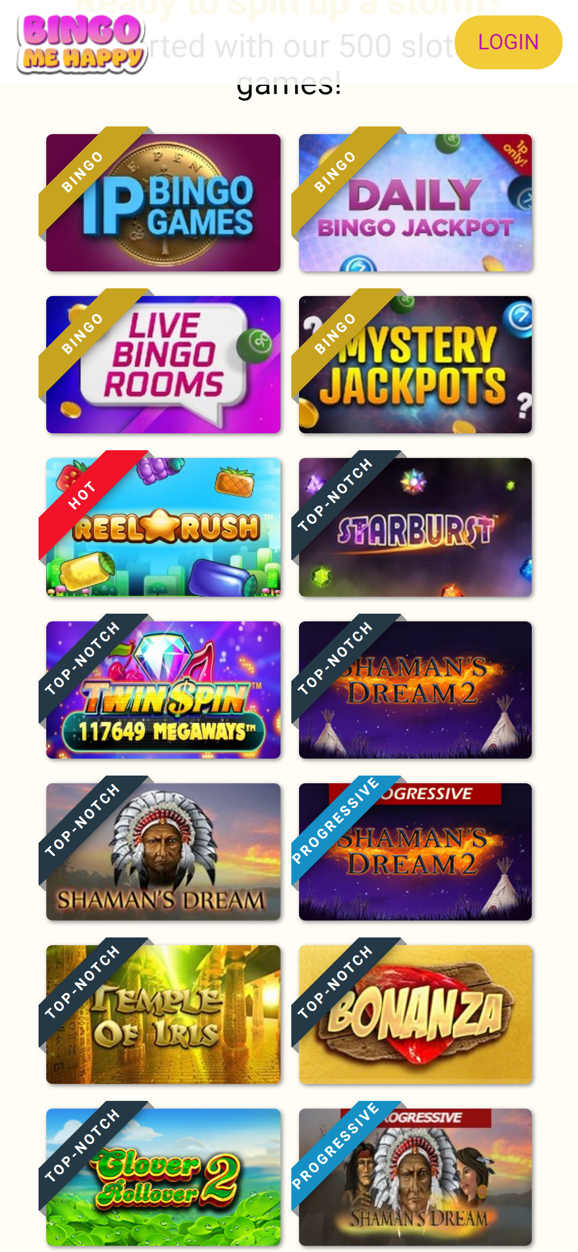 Bingo Me Happy Casino Mobile Games Review