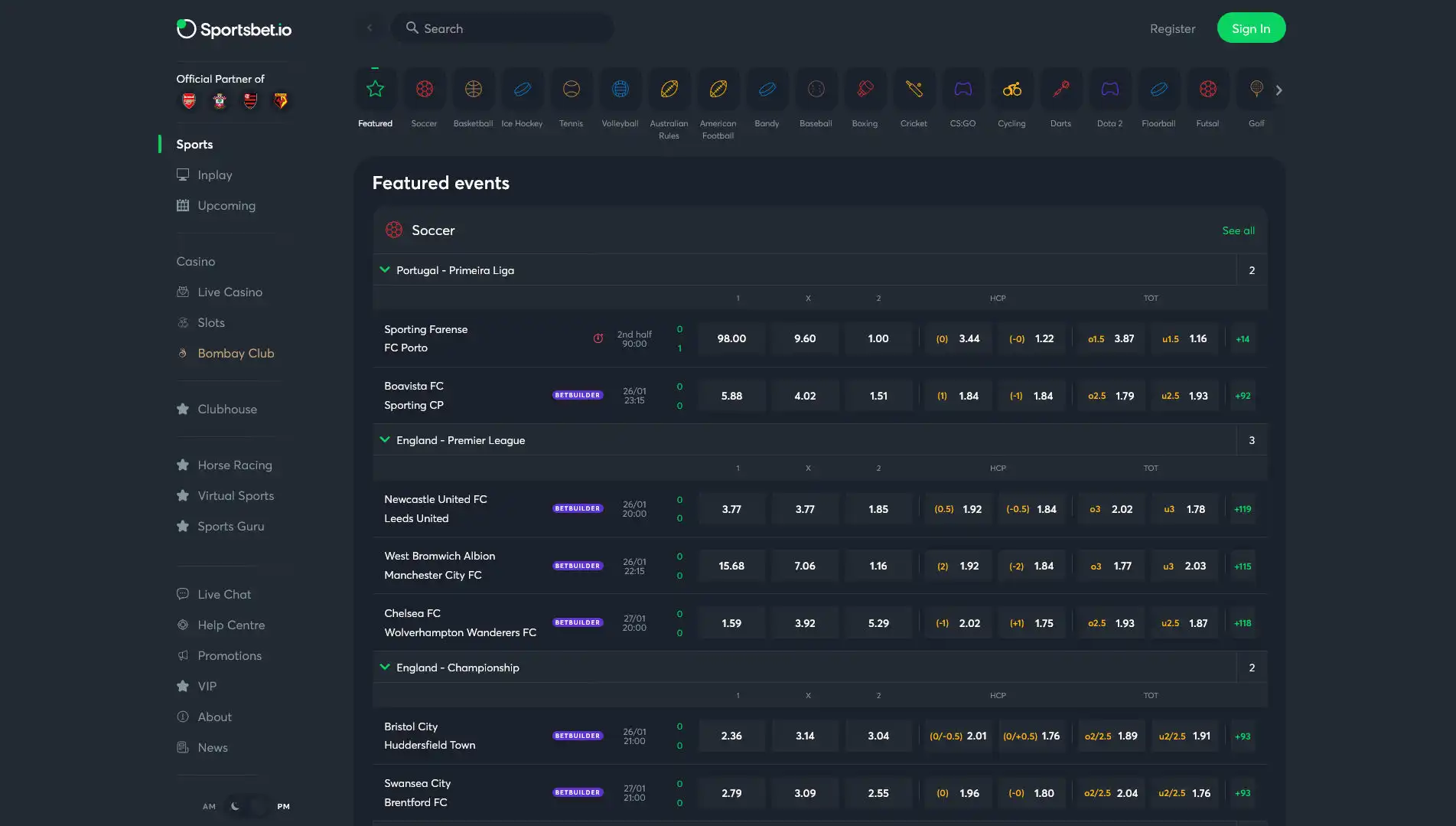 Bitcasino.io Betting