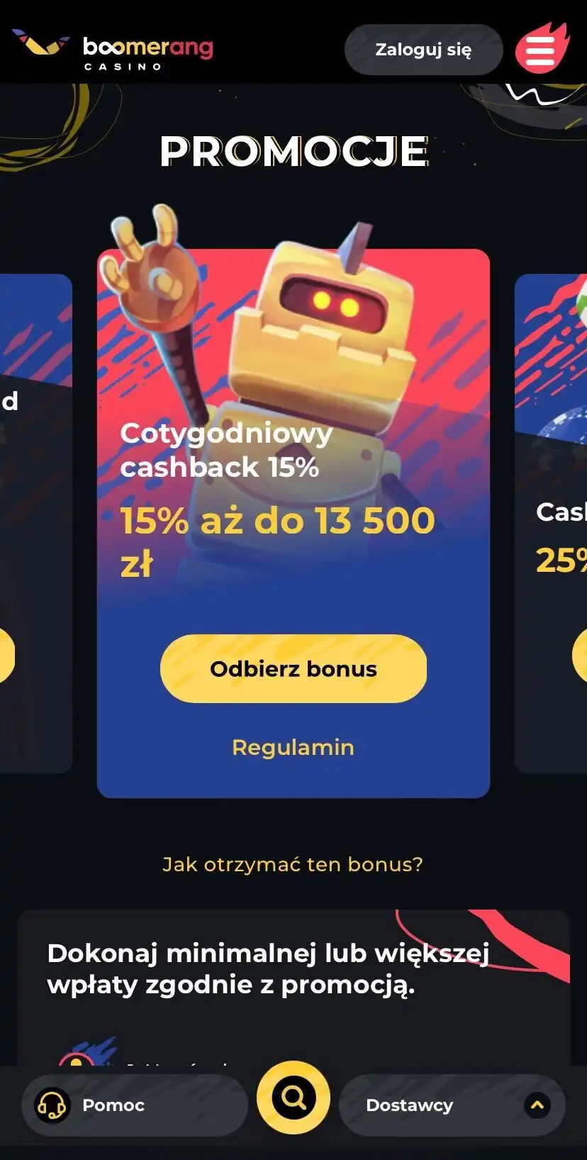 Boomerang Casino Mobile Review
