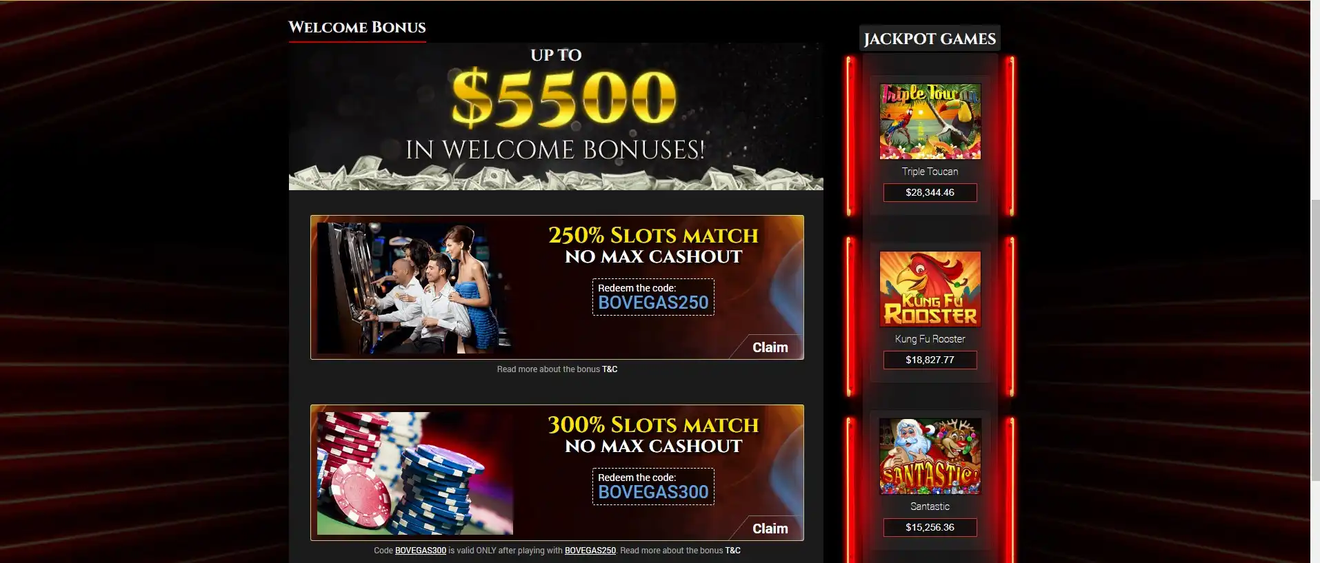 BoVegas No Deposit Bonus