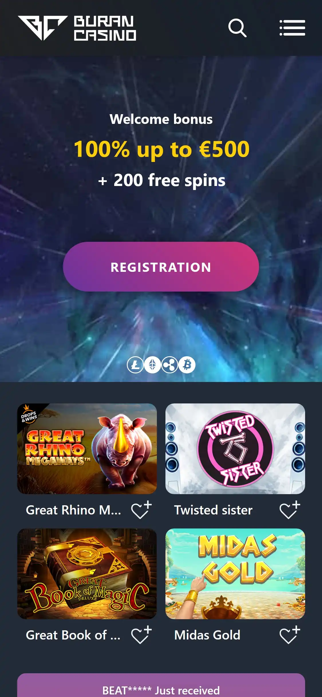 BuranCasino Mobile Review