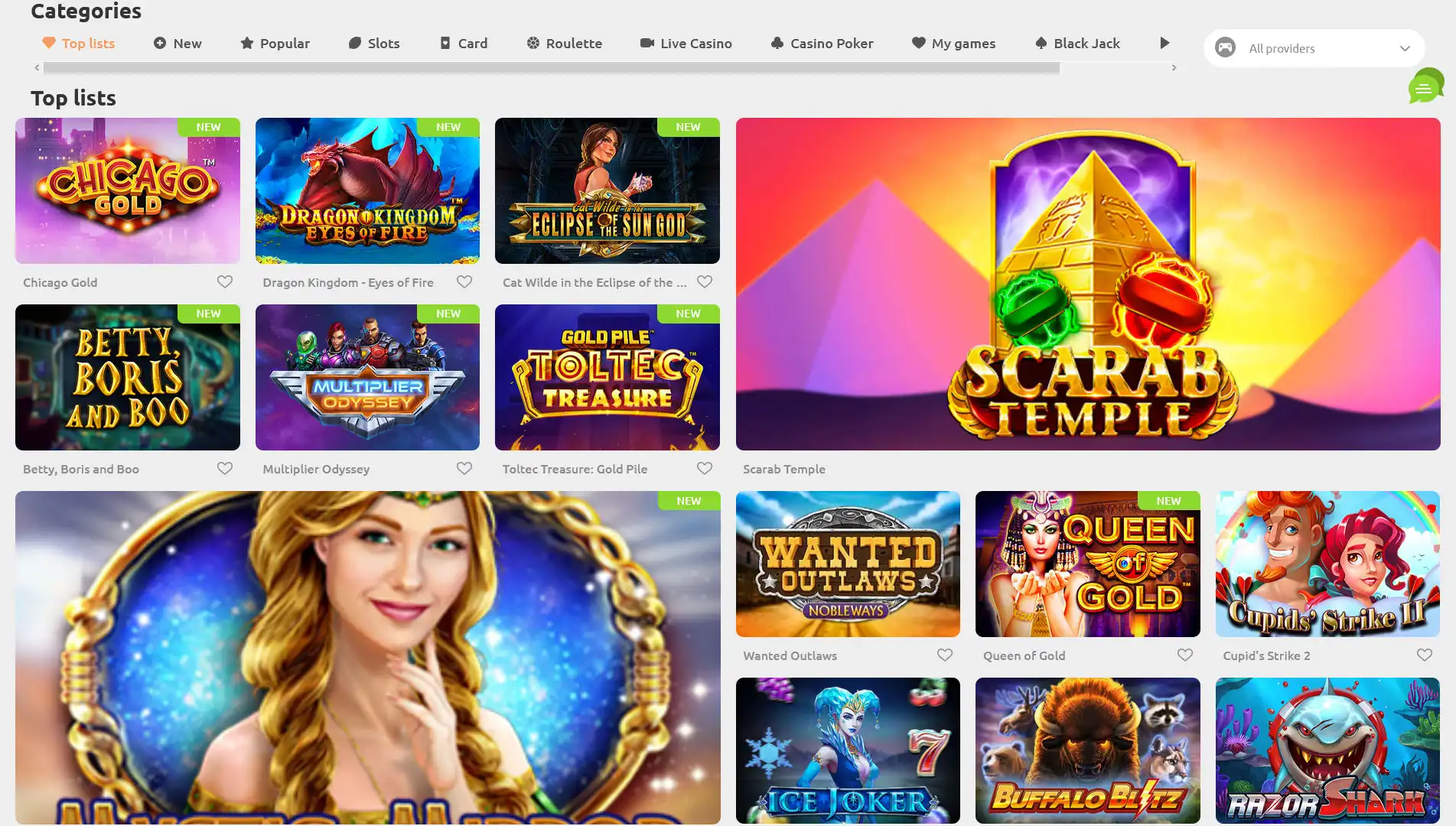 Cadoola Casino Games