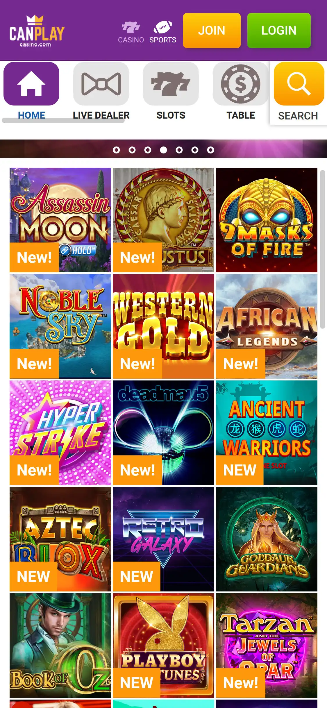 Can Play Casino Mobile Games Review
