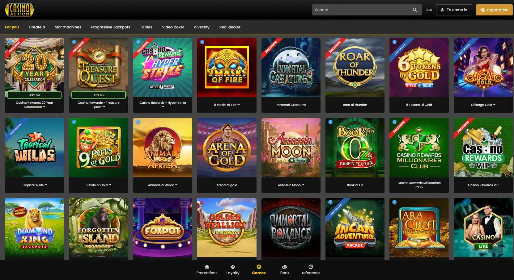 Casino Action Games