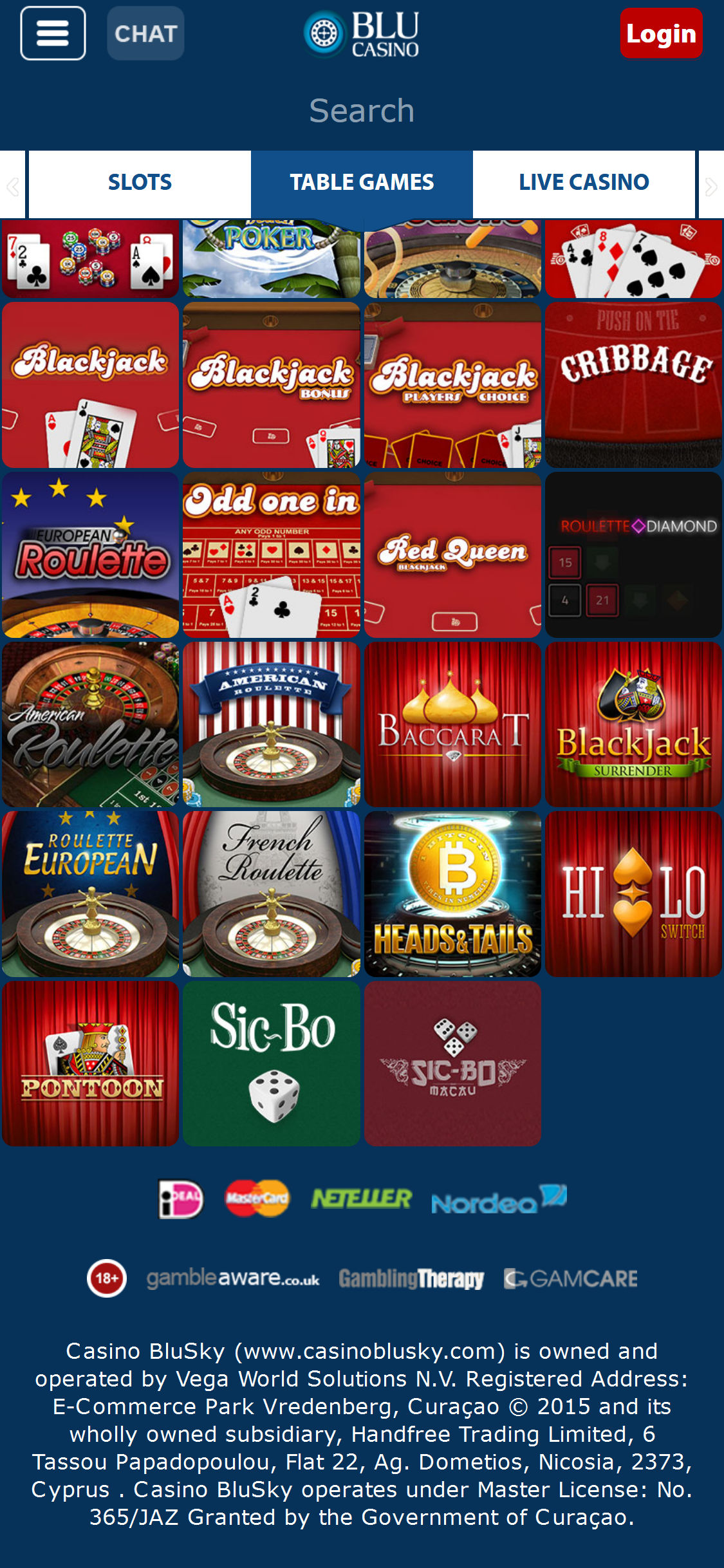 Casino Blu Mobile Payment Methods Review