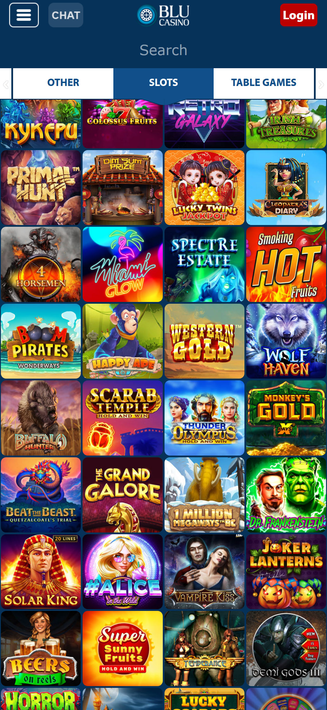 Casino Blu Mobile Games Review
