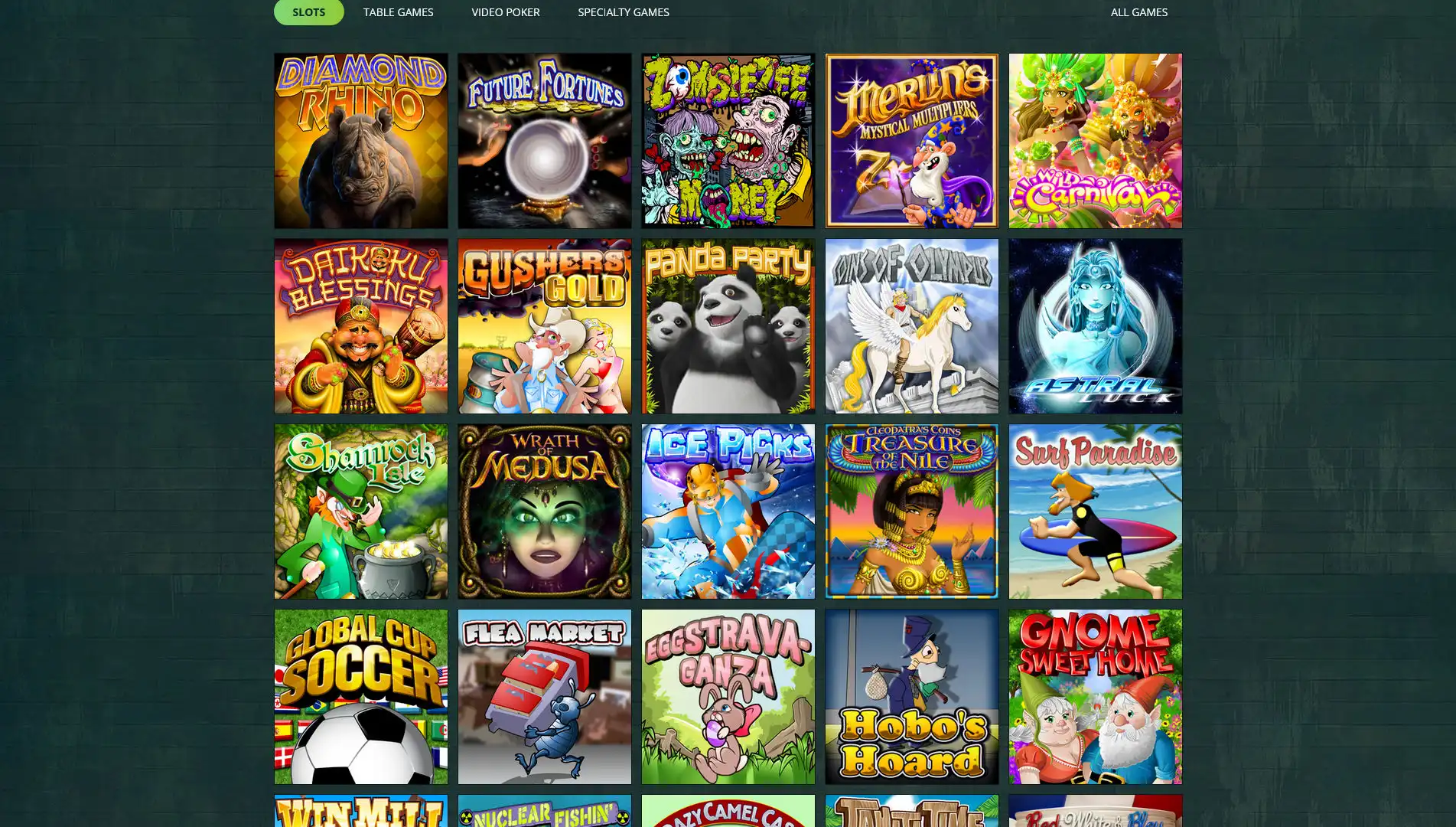 IrishLuck Casino Games