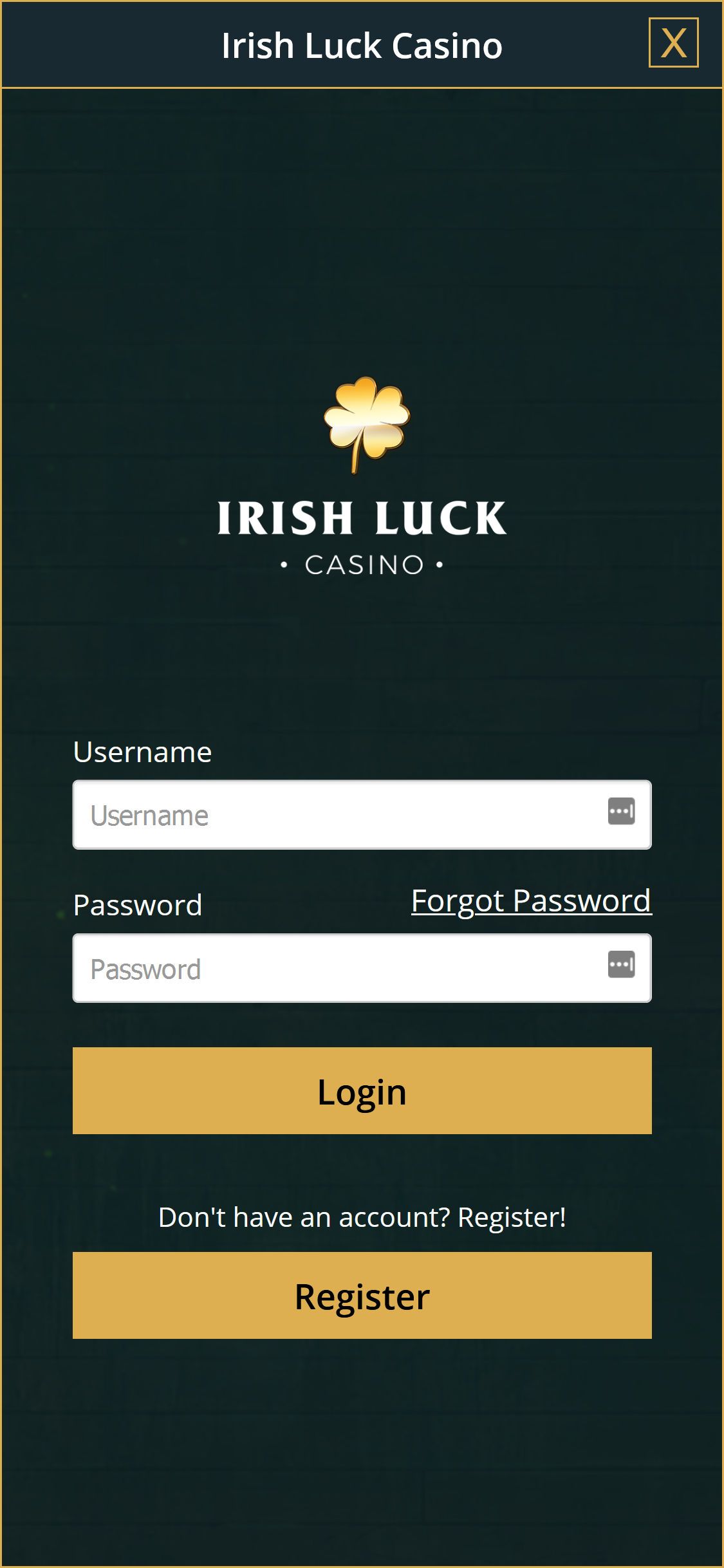 IrishLuck Casino Mobile Login Review
