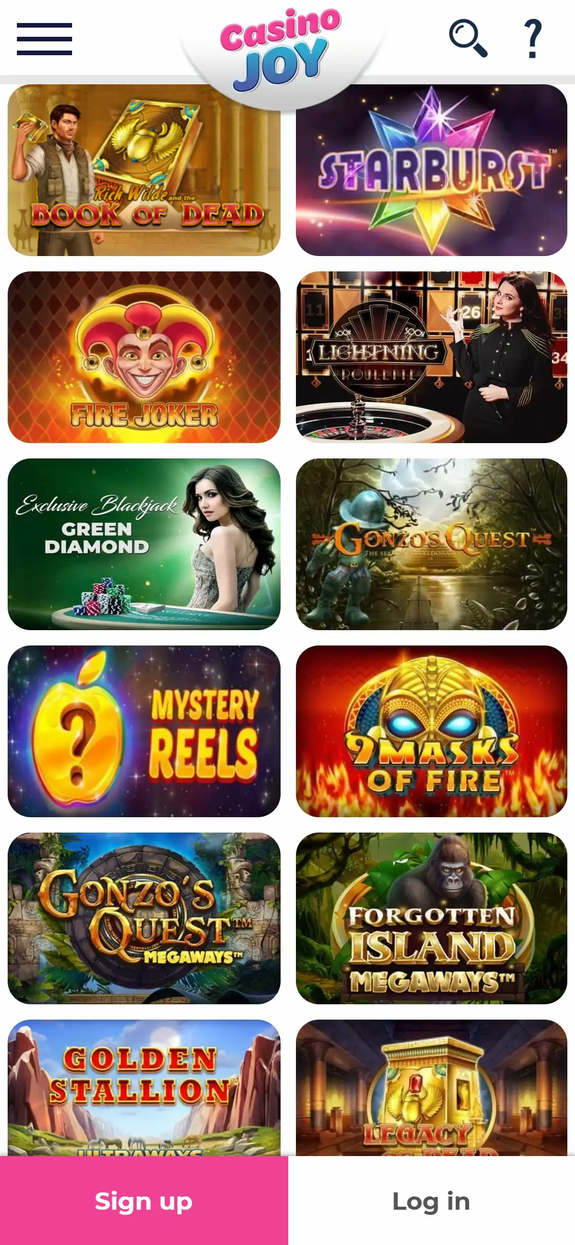 Casino Joy Mobile Games Review