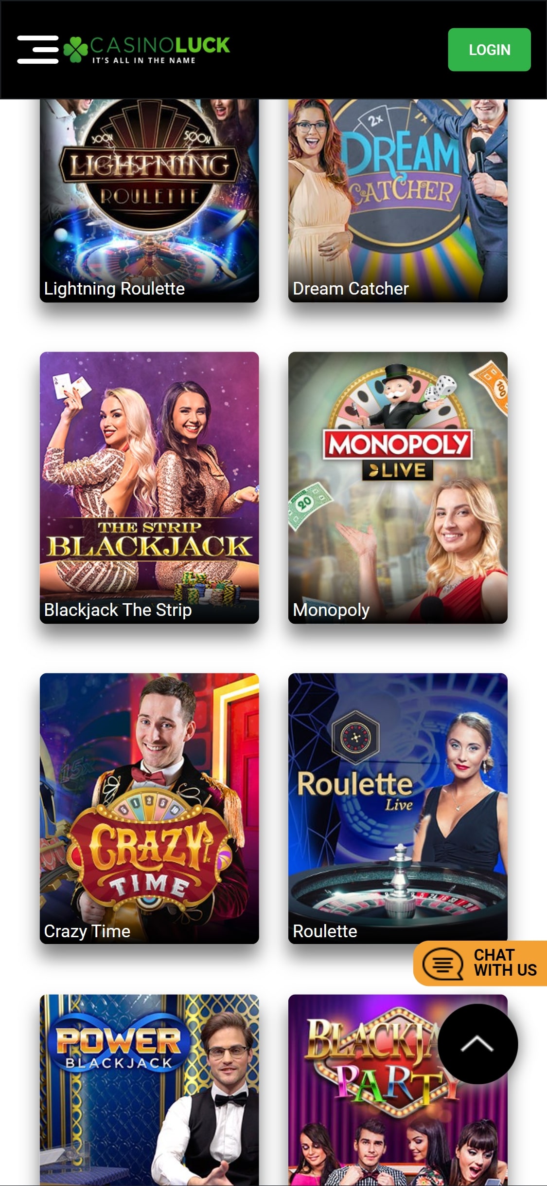 CasinoLuck Mobile Live Dealer Games Review