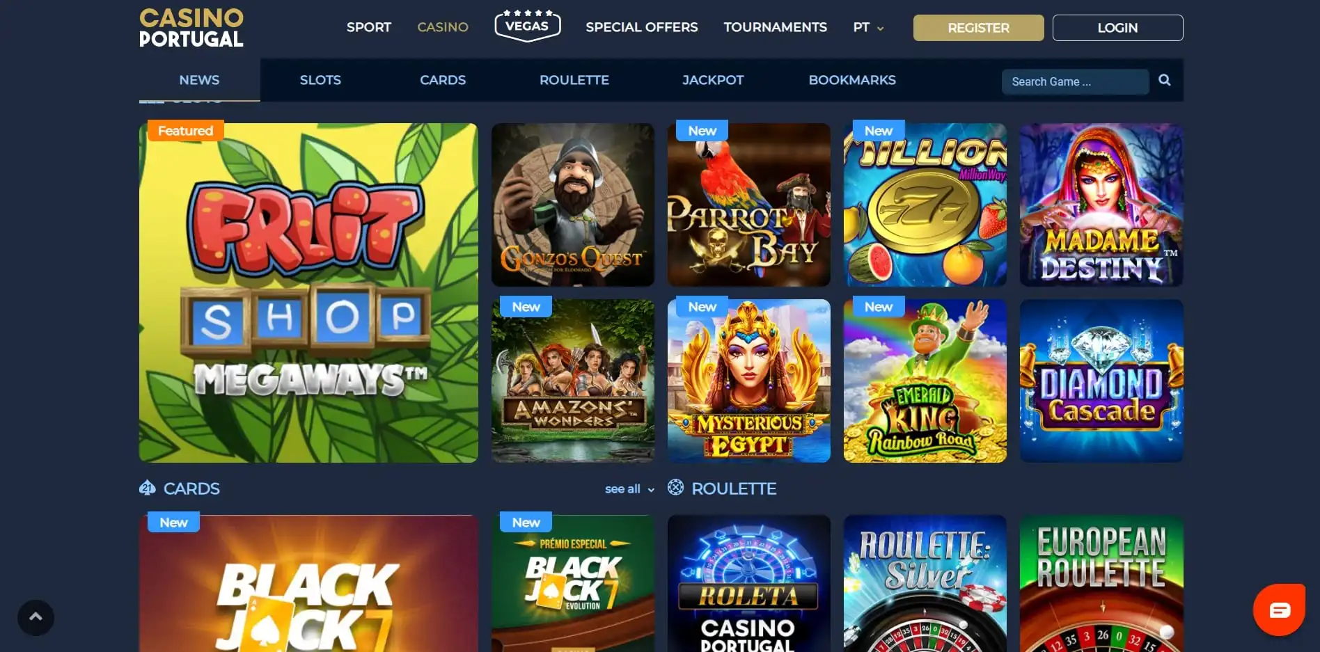 Casino Portugal Games