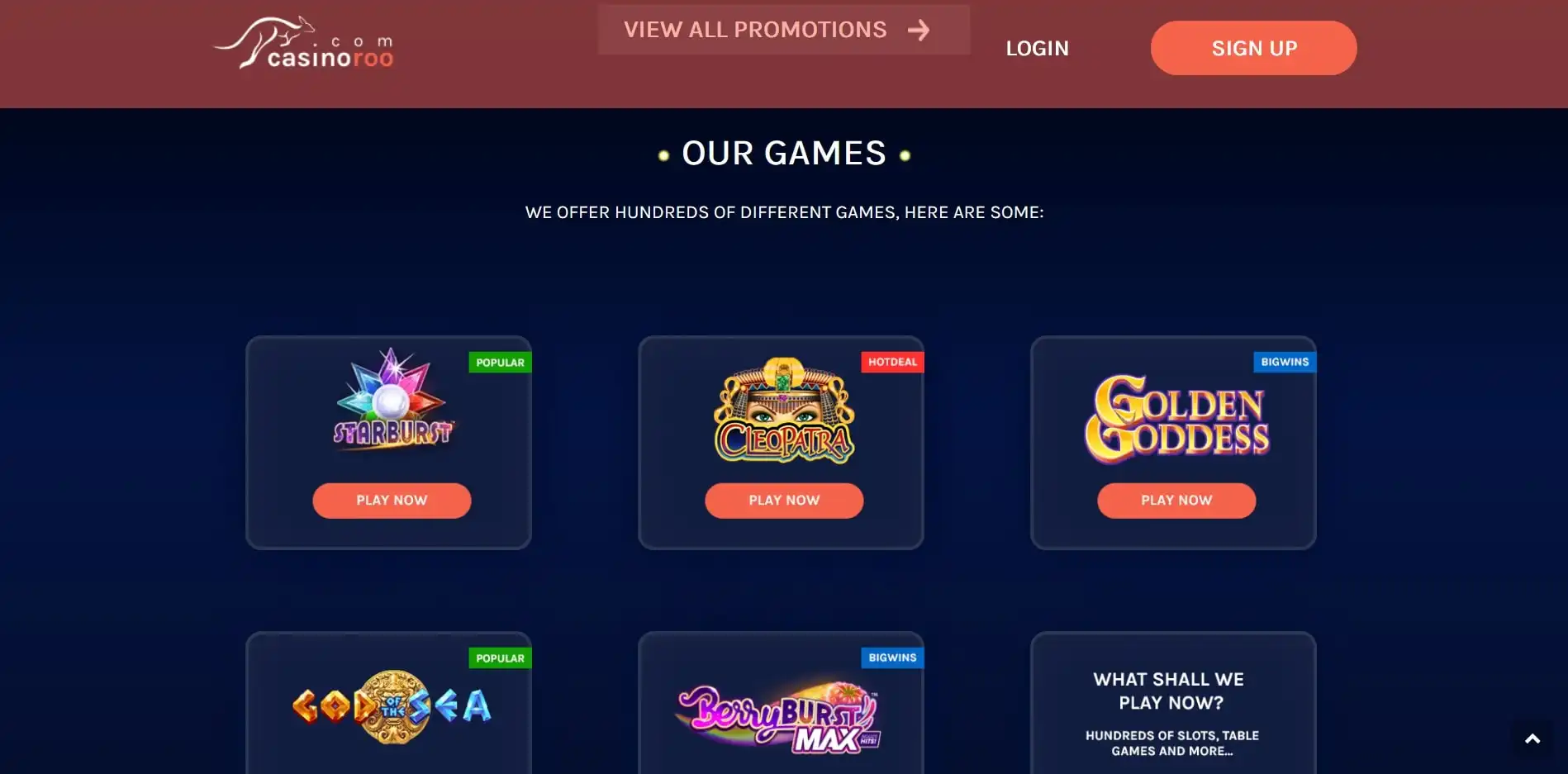 Casinoroo Games