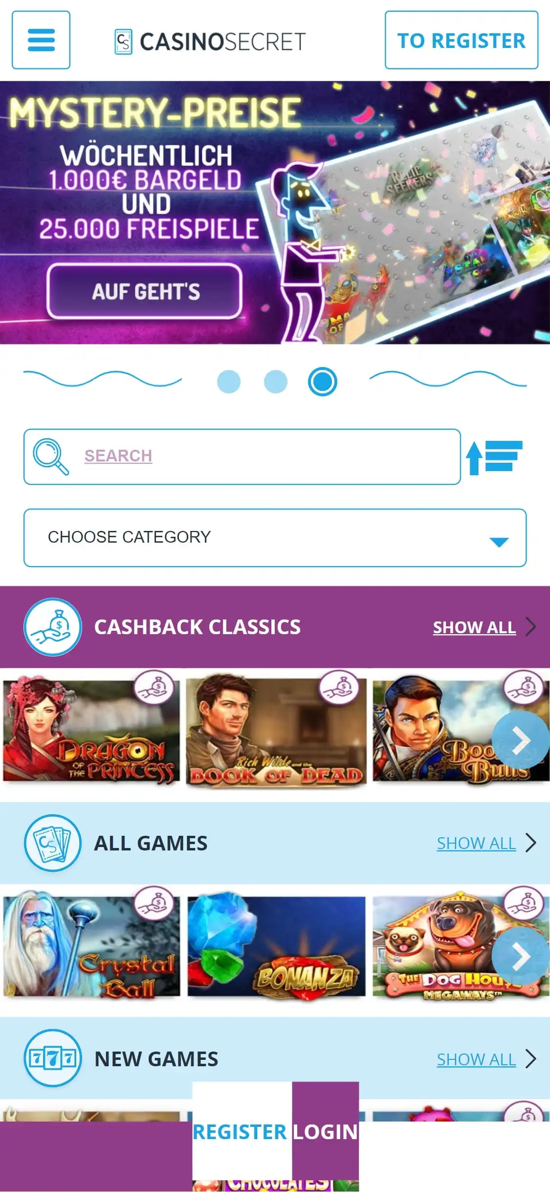 Casino Secret Mobile Review