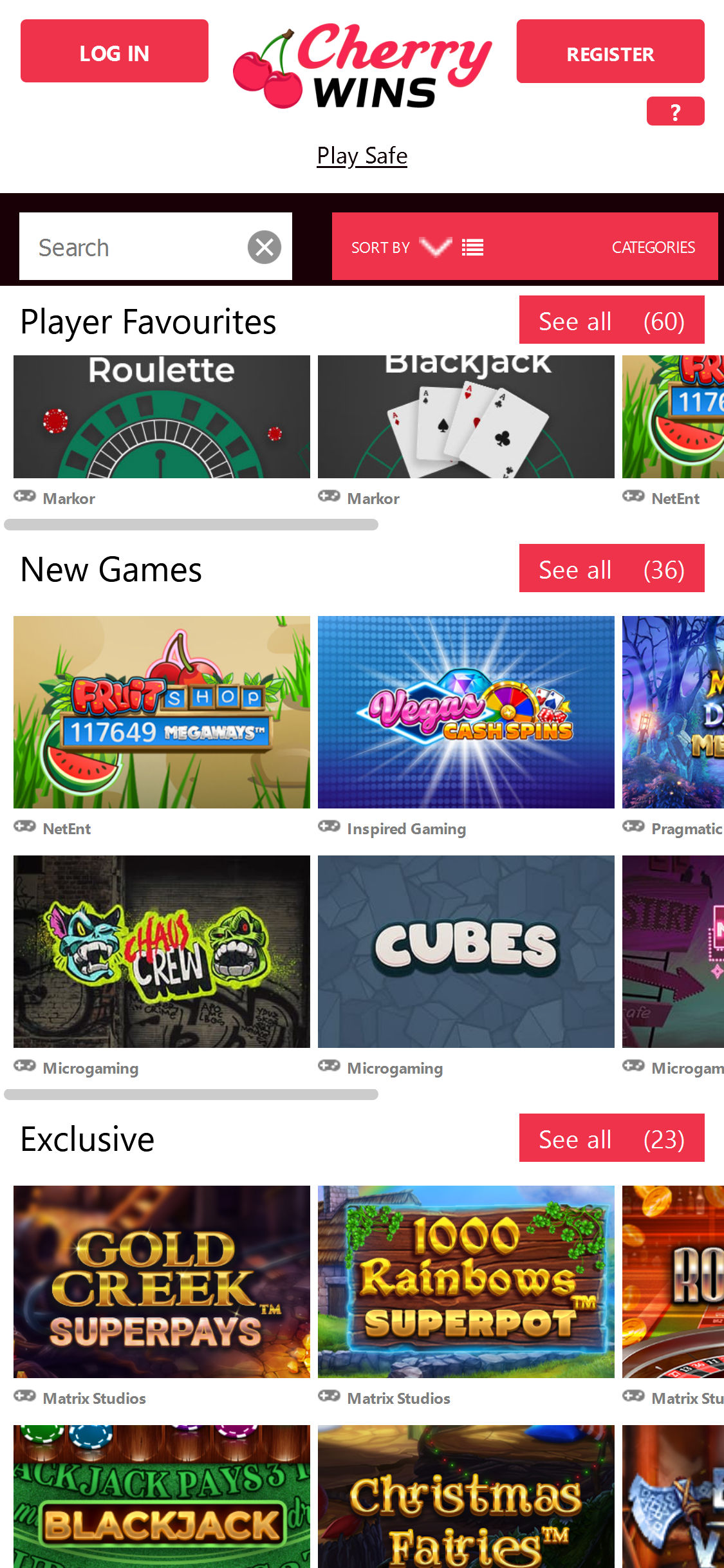 Cherry Wins Casino Mobile Games Review
