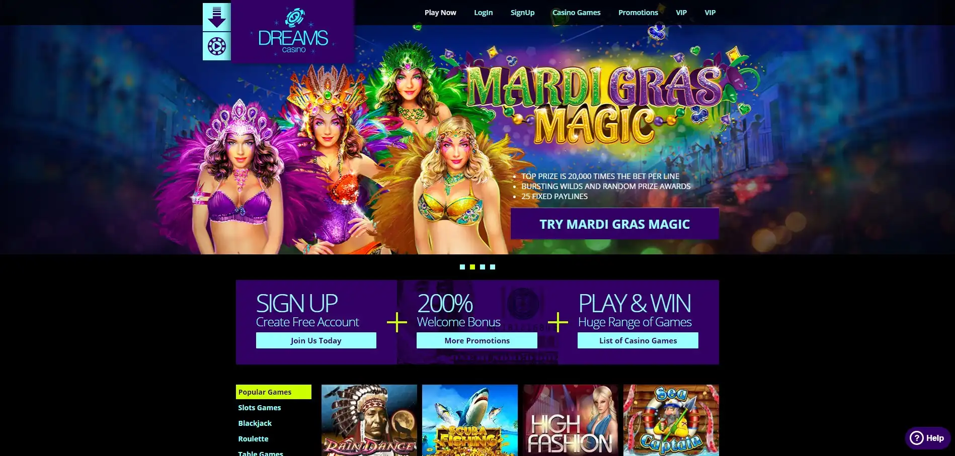 Dreams Casino Review