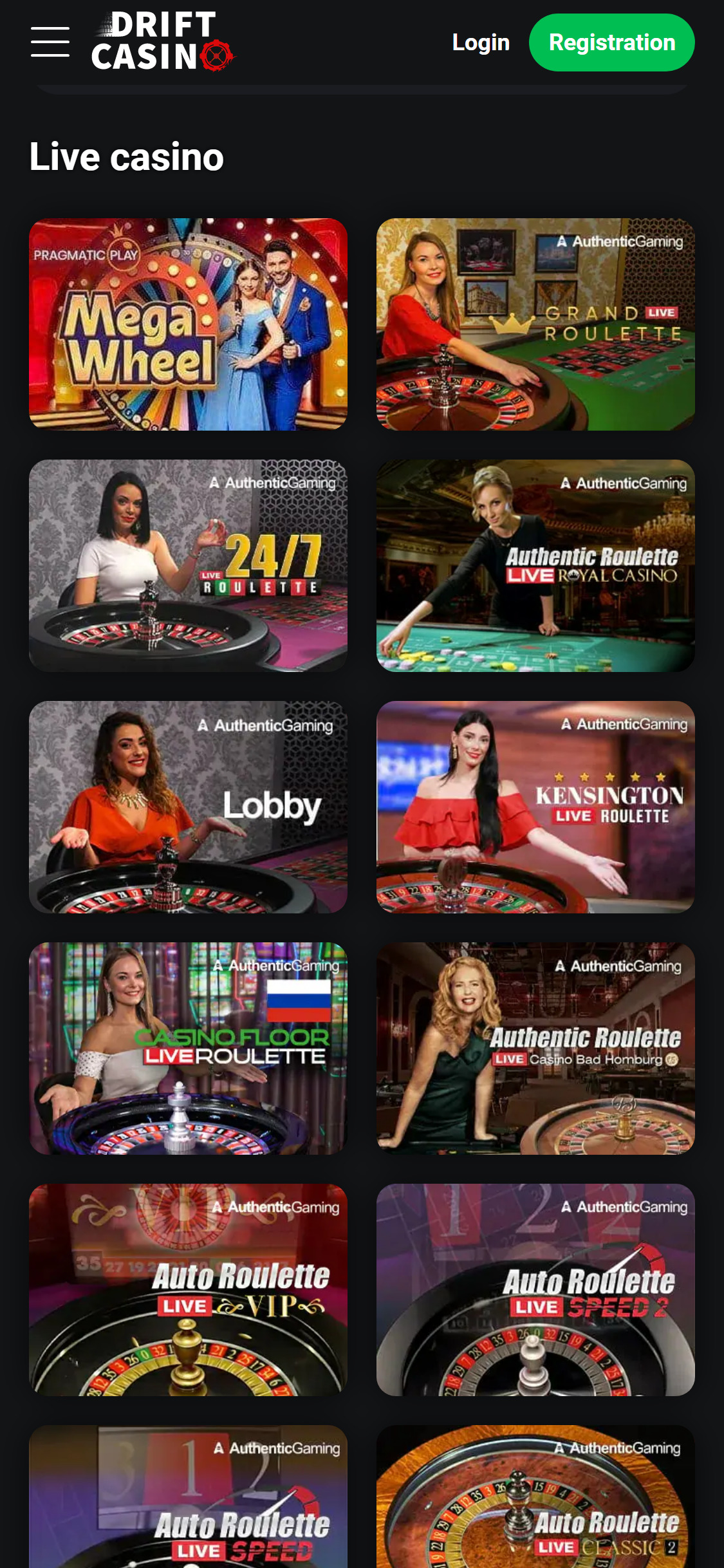 Casino Drift Mobile Live Dealer Games Review