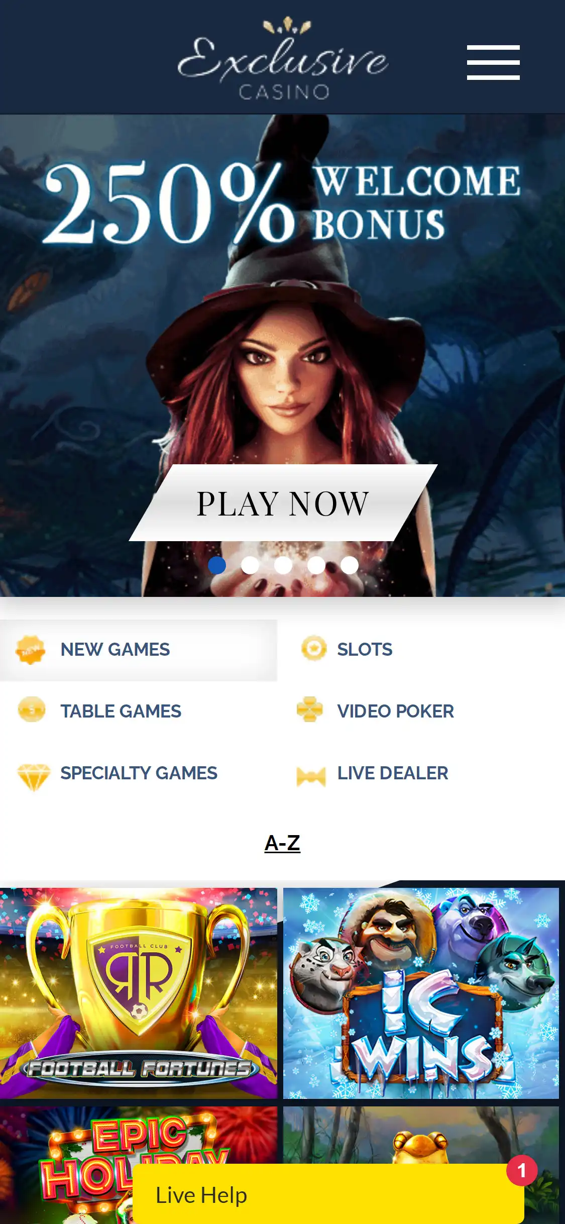 Exclusive Casino Mobile Review